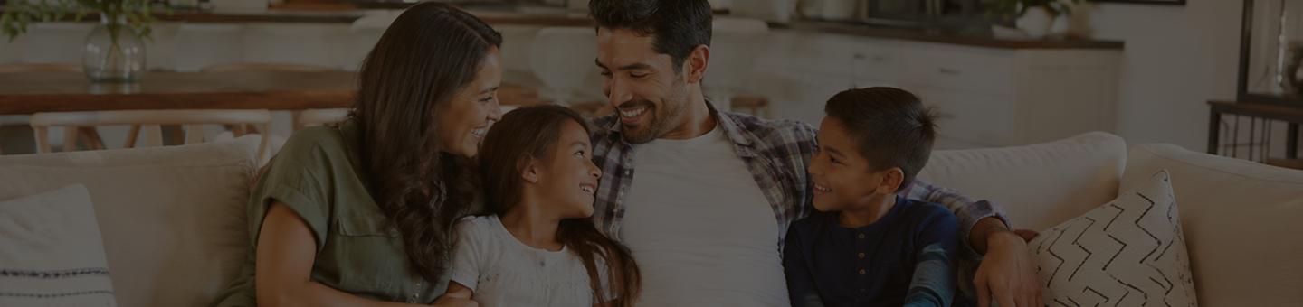 Parents and children spending time together